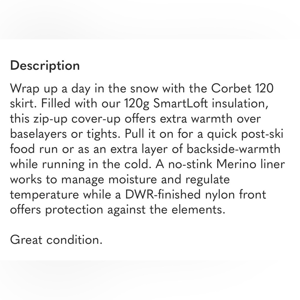Smartwool Corbet 120 skirt in Potion Pink - Picture 5 of 5